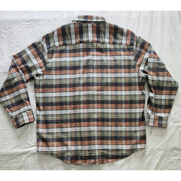 Two Pendleton Mason Plaid Long Sleeve Flannel Button-Up Shirts XXL Cotton - Picture 7 of 13